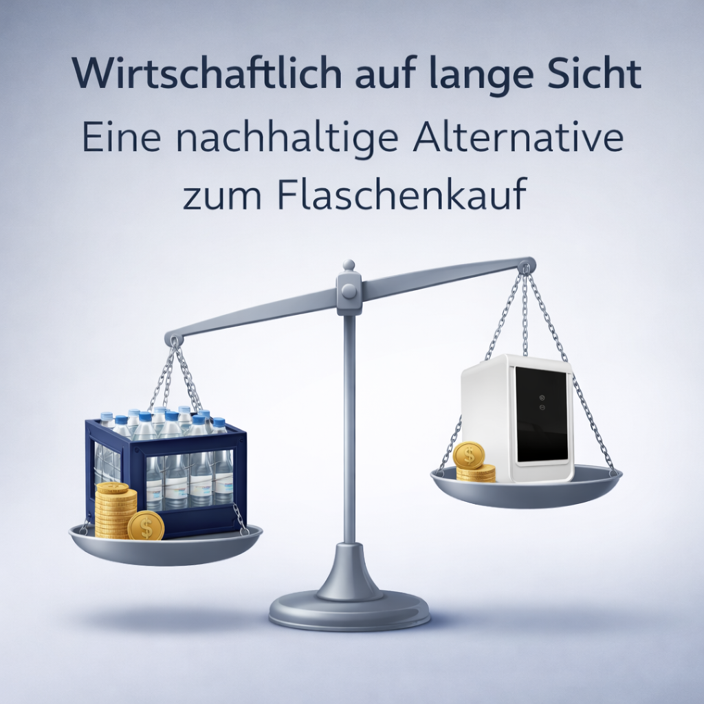 Wirtschaftlich auf lange Sicht – günstigere Alternative zu Flaschenwasser